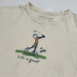 Men’s L - Life Is Good Golf Shirt